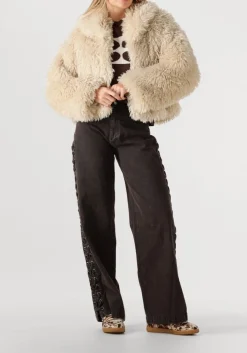 beige second female teddy jas ophie jacket