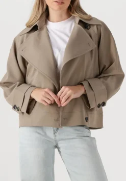 beige second female trenchcoats silvie trench jacket