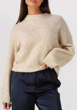 beige second female trui beate knit o-neck