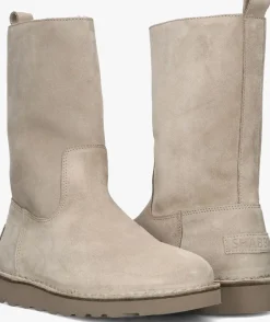 beige shabbies enkelboots palissa mia high zip