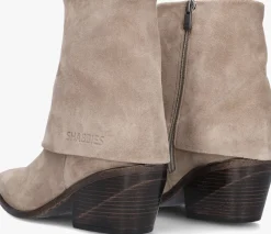beige shabbies enkellaarsjes jaira double