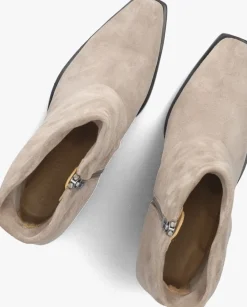 beige shabbies enkellaarsjes jaira double