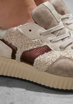 beige softwaves lage sneakers 8.95.05