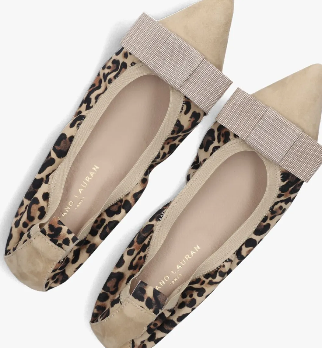 beige stefano lauran ballerina's ivonne