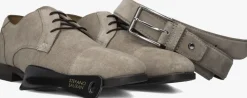 beige stefano lauran nette schoenen stefano lauran veter