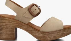 beige stefano lauran sandalen met hak 930