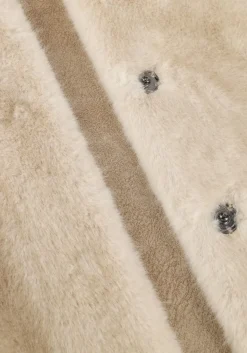 beige studio ar gilet olena faux mink