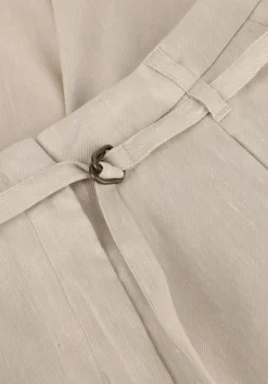 beige summum pantalon trousers wide linen blend twill