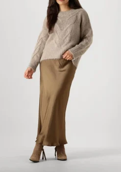 beige summum trui sweater big cable knit