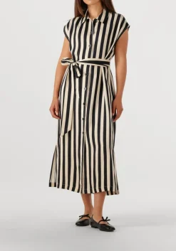 beige suncoo midi jurk celest