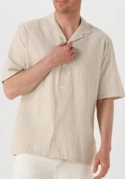 beige the goodpeople casual overhemd slin