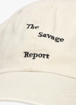 beige the savage report pet cap