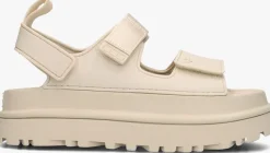 beige ugg platte sandalen w goldenglow