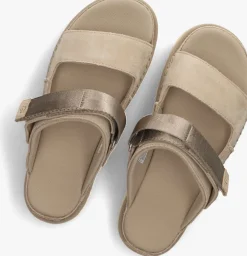 beige ugg slippers w goldenstar glide