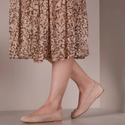 beige unisa ballerina's acor