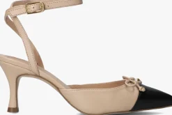 beige unisa sandalen met hak larua