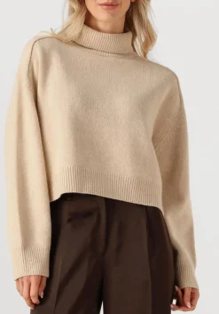 beige vanessa bruno trui ballerine pull col montant