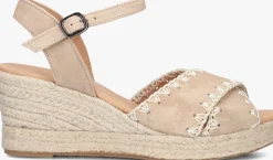 beige via vai sandalen met hak luisa ayla