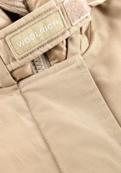 beige woolrich gewatteerde jas arctic parka