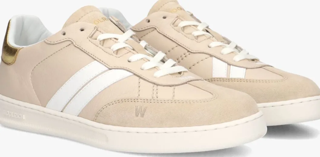 beige woolrich lage sneakers double u.t women