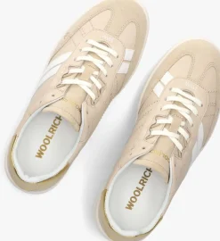 beige woolrich lage sneakers double u.t women
