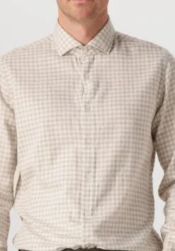 beige xacus casual overhemd 91338 748ml var070