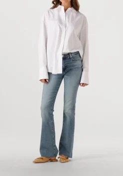 blauwe 7 for all mankind bootcut jeans bootcut tailorless fancy with raw cut