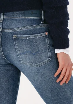 blauwe 7 for all mankind straight leg jeans roxanne anke