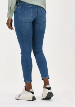 blauwe 7 for all mankind skinny jeans hw skinny crop