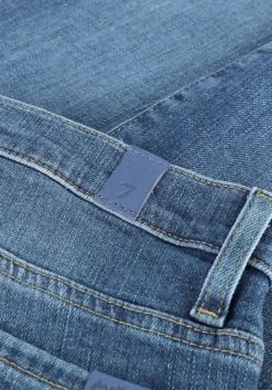 blauwe 7 for all mankind skinny jeans hw skinny crop