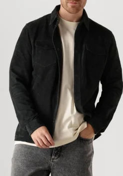 blauwe alter ego leren jas robert