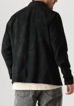 blauwe alter ego leren jas robert