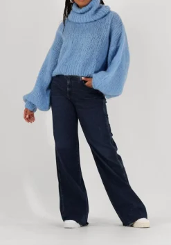 blauwe american dreams coltrui pepper roll neck cropped