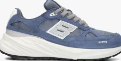 blauwe blackstone lage sneakers flint moss