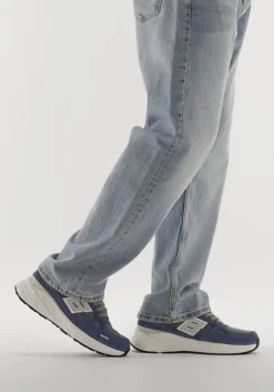 blauwe blackstone lage sneakers flint moss