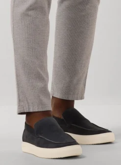 blauwe blackstone loafers barron