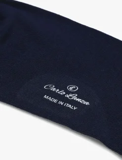 blauwe carlo lanza sokken 100 classico