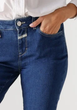 blauwe closed skinny jeans baker