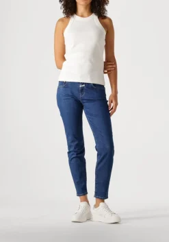 blauwe closed skinny jeans baker
