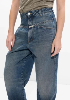 blauwe closed wide jeans deni-x