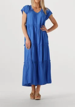 blauwe co'couture maxi jurk new sunrise dress