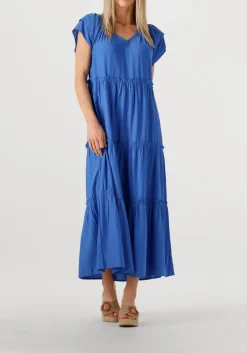 blauwe co'couture maxi jurk new sunrise dress