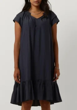 blauwe co'couture mini jurk sunrise cropped dress