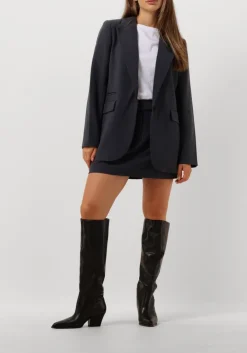 blauwe co'couture minirok vola cropped pleat skirt