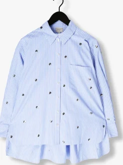 blauwe dante6 blouses que oversized stripe shirt