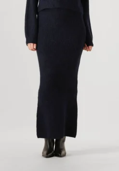blauwe dante6 maxirok suzy knitted long skirt