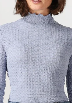 blauwe dante6 trui zane structured layering top