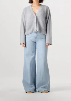 blauwe dante6 vest utah cropped cardigan