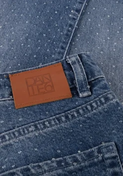 blauwe dante6 wide jeans nuit rhiestone wide leg jeans