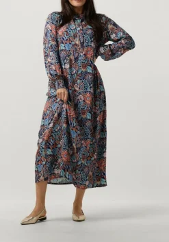 blauwe dea kudibal midi jurk marla